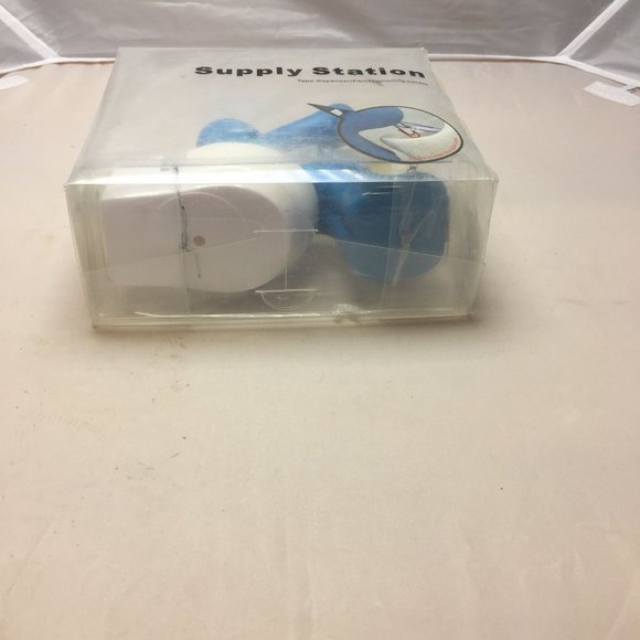 Supply Station Tape Dispenser Pen Memo Clip Holder Office Desk Toilet Humor - Picture 7 of 9